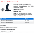 thumbnail image 2 of Engine Coolant Thermostat Housing Assembly - Compatible with 1998 - 2006 Volkswagen Beetle - Motorad, 2 of 2