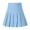 Sky Blue, variant on Womens Skirts Mini Maxi Skirt Solid Print Sky Blue Xs