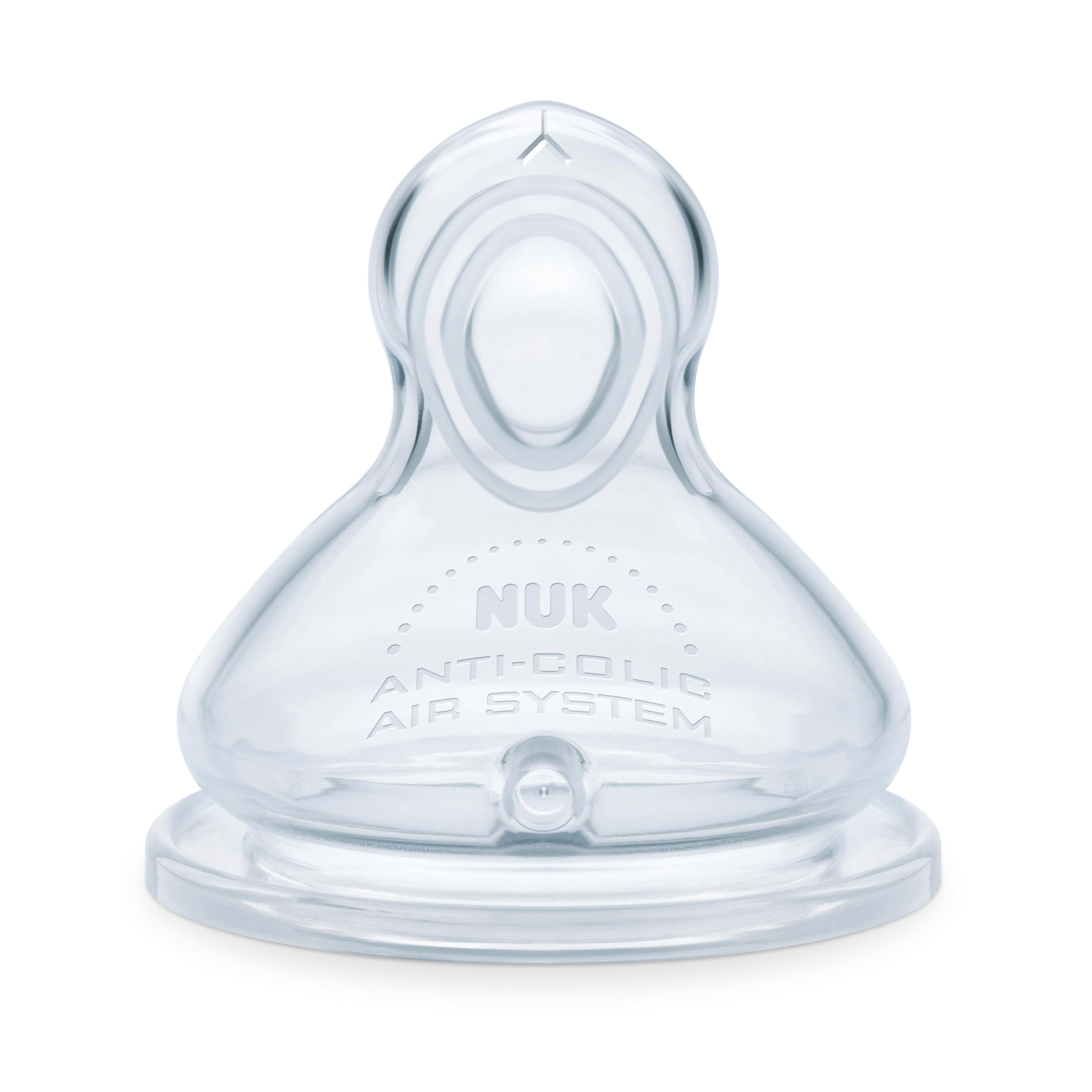NUK Smooth Flow AntiColic Nipples, Size 2 (6+ months), 2Pack