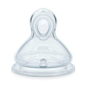 NUK Smooth Flow Anti-Colic Nipples, Size 2 (6+ Months), 2-Pack, Silicone
