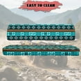 thumbnail image 4 of Uorisanigo UTV Front Bench Seat Cover for Seat Cover Protection Compatible with Kawasaki Mule 4000 2009-2025, Aztec Turquoise Print UTV Padded Protector for Mule Seat Accessories Parts, 4 of 7