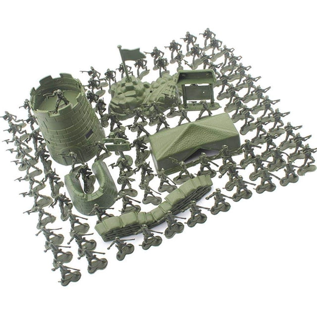 Juego de soldados BuyWeek diseño personalizado 93 minisoldados 7 equipos militares