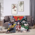 thumbnail image 5 of My Hero Academia Blanket, Anime Throw Blanket For Couch Sofa Bed, Soft Cozy Lightweight Warm Flannel Blanket, Home Decor, Anime Gifts For Boys Girls Kids Teens, 80"X60", 5 of 9
