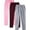 Pink, variant on Vekome Lounge Pants for Men Big and Tall 3 Pack Elastic Waist Pants with Drawstring Lightweight Tapered Casual Trousers Loose Bottoms
