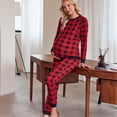 thumbnail image 6 of Avidlove Nursing Pajamas Set for Women Maternity Lounge Set Thermal Underwear Sets Fall & Winter Maternity Wear Christmas Plaid Long Sleeve Top & Pants for Pregnant, 6 of 6