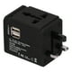 thumbnail image 4 of Adaptador de viaje universal Sincero con puerto USB Negro compatible con Reino Unido UE EE. UU. JP AU CN, 4 of 10