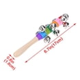 thumbnail image 3 of Jindong 1PC Colorful Rattles Christmas Hand Bell Musical Instrument Educational Toys, 3 of 4