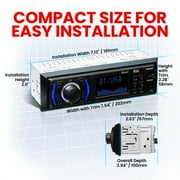 BOSS Audio Systems 616UAB Single DIN Car Stereo Head Unit – No CD DVD Player, Bluetooth, AM/FM Radio, USB, Aux-in, MP3 Receiver
