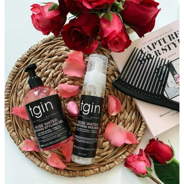 TGIN Rose Water Defining Styling Gel – Lightweight Hold Frizz