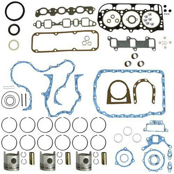 Engine Rebuild Kit - Less Bearings - Standard Pistons - 6/69-2/90 fits Ford 4000 4100 4110 4140 4190 4200 4330 4340 4400 4410 4500 4600 4610 4610SU