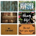 thumbnail image 1 of Neinkie Welcome Doormat, Indoor/Outdoor Non-Slip Rug, Easy to Clean Entry Mat Front Door Welcome Mat for Outside Porch Entrance, Home Entryway Farmhouse Decor, 1 of 2
