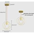 thumbnail image 5 of Lámpara colgante E27 de diseño vintage industrial Laklulu, iluminación de techo retro de 120 cm de largo, lámpara de araña con pantalla de metal para dormitorio, sala de estar, pasillo, cocina, baño,, 5 of 5