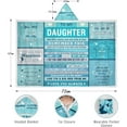 thumbnail image 5 of Daughter Gifts from Dad Mom,to My Daughter Sherpa Flannel Wearable Hoodie Blanket Gift, Christmas Birthday Graduation adult Gifts for Daughter, I Love You Daughter Couch Blanket Hoodie Gift, 47"x 72", 5 of 6