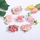 thumbnail image 3 of 12 estilos de pinzas para el pelo con flores de rosa rosa para niñas pequeñas. Con perlas y gasa, totalmente forradas, para cabello fino. Accesorios para fiestas, cumpleaños y fotos. Regalos, 3 of 7