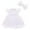 White, variant on TBWNWG Baby Tutu Dress Solid Sleeveless Birthday Party Romper Princess Dress Headbands Clothes,Size 3-6 Months