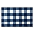 thumbnail image 6 of 2' x 4' Navy and White Buffalo Plaid Washable Floor Mat, 6 of 6
