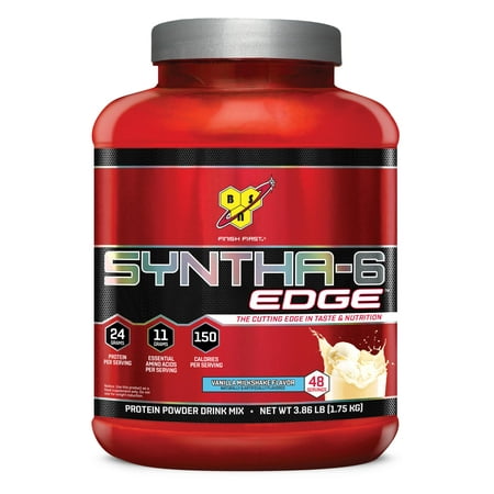 - BSN Syntha 6 Edge Protein Powder, Vanilla Milkshake, 24G Protein, 3.86 Lb