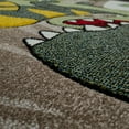 thumbnail image 3 of Paco Home Kids Rug Jurrasic World with T-Rex Dinosaur - Green - 3'11" Round (4'Round), 3 of 5