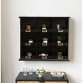 thumbnail image 4 of Dael Wooden 9 Cubby Wall Shelf - Black, 4 of 13