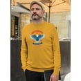 thumbnail image 2 of Independence Day Eagle Sweatshirt Men -Image by Shutterstock, Male Large, 2 of 4