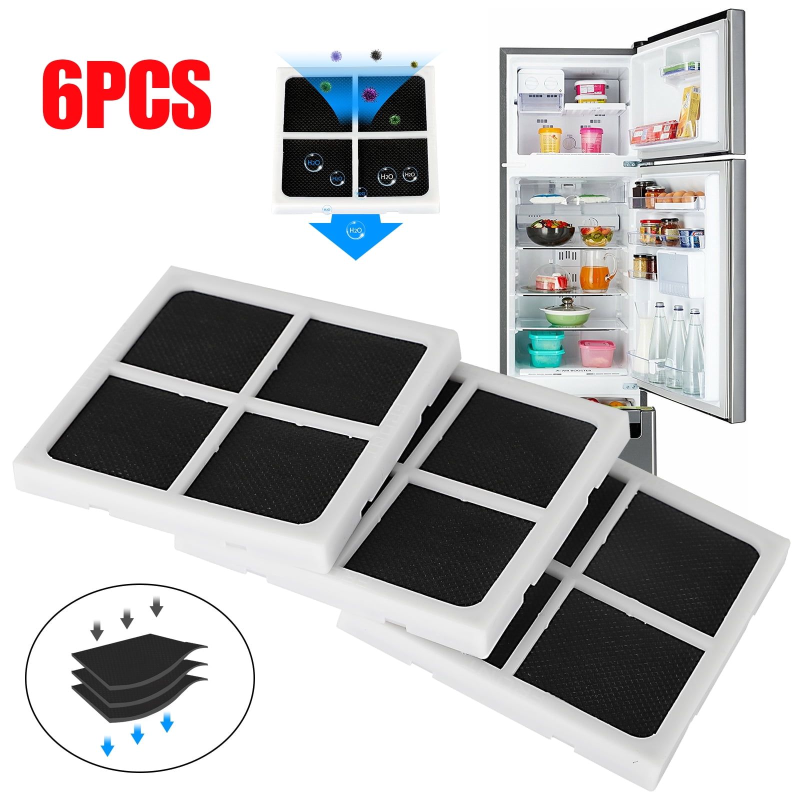 EEEKit Fresh Replacement Refrigerator Air Filter Compatible With