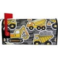 thumbnail image 5 of GZHJMY Cartoon Construction Trucks Magnetic Mailbox Cover Large Size Mailbox Wraps MailWraps Post Letter Box Cover Garden Yard Oversized 25.5 x 21 inch Home Decor, 5 of 7