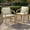 Chair-2 Pcs, variant on RoyalCraft Acacia Patio Dining Chairs Set of 2, Outdoor Wood Dining Chairs with Thick Cushions, Modern Patio Chairs with Woven Rope Backrest for Porch, Backyard, Garden, Indoor, Beige