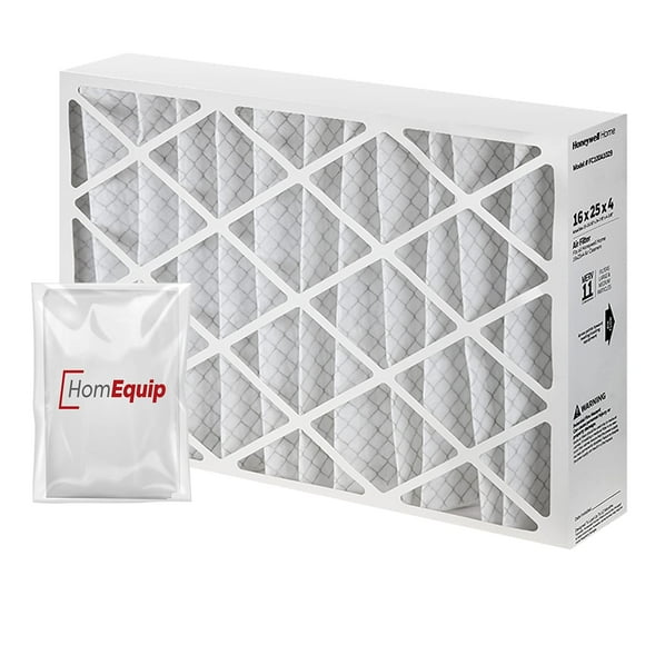 Honeywell Filtres de Four 16X25X4, Remplacement de Filtre Fc100A1029, Média Filtrant Merv 11 avec Sac de Disposition Homequip