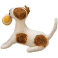 thumbnail image 2 of Primitives By Kathy Fuzzy Playful Dog Critter with Ball - Christmas Tree Ornament, 2 of 3