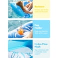thumbnail image 4 of Joyfy Pool Lounge Float with Canopy for Adult, Inflatable Pool Floats Lounger Raft Floaties Water Floating Recliner Chair with Cup Holders Foot Rest Swimming Pool Floaty, 4 of 7