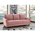 thumbnail image 2 of US Pride Furniture Corel 80.31" Flared Arm Rose Velvet Sofa, 2 of 5