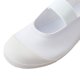 thumbnail image 3 of Zapatos de lona para niños, zapatos de ballet para interiores, antideslizantes, simples, con correa elástica, color blanco 23.5 perfke Zapatillas de lona, 3 of 9