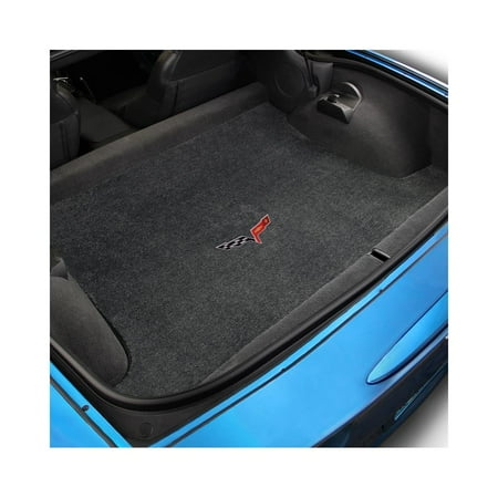 Corvette Car Mats - Lloyd Mats Corvette 2005-2013 Coupe Cargo Mat Ebony Ultimat C6 Logo