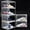M-Large Size 13, variant on 1 Pack Drop-Front Clear Shoe Storage Box Box Shoe Organizer Size 12, Stackable Shoe Cases with Door Storage Cubbies for Sneaker Containers Boot Display & Closet Organization