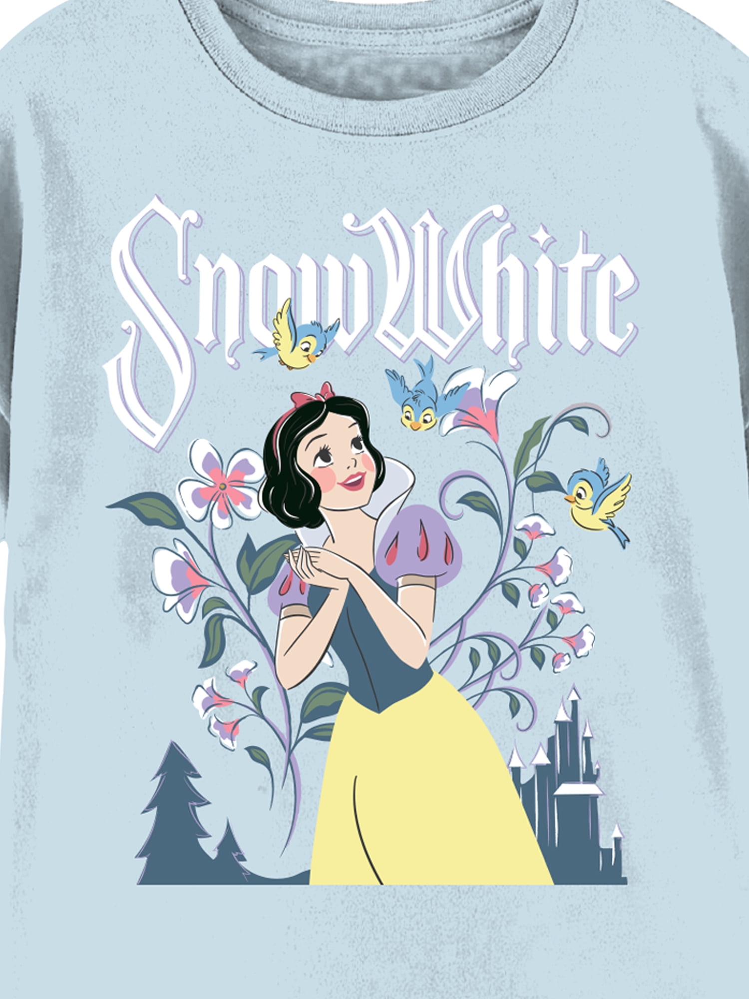 Disney Snow White Girls Short Sleeve Graphic T-Shirt, Sizes 4-16