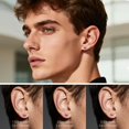 thumbnail image 5 of Moissanite Stud Earrings for Women,F136 Implant Grade Titanium Stud Earring Jewelry Engagement Gifts for Women Men, 5 of 7