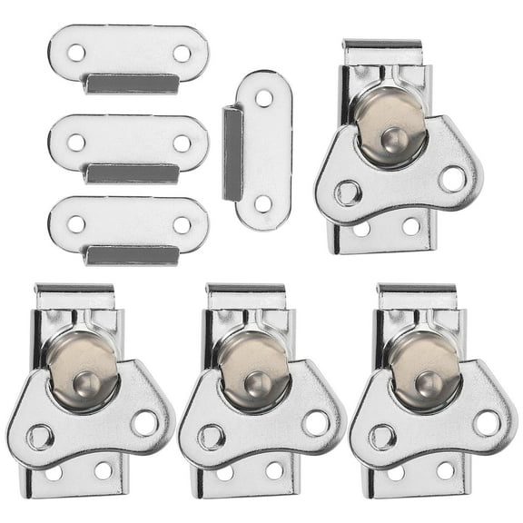 Amosfun 4-Pack Heavy Duty Stainless Steel Latches for Secure Storage, Packaging Boxes, Cabinets, and Tool Chests