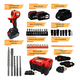 thumbnail image 2 of Kit Multiherramienta 3 En 1 Inalámbrico Taladro Llave De Impacto Rotomartillo Con 2 Baterías 20V Found Cargador Rápido Diseño Compacto Ergonómico Potente Velocidad Variable Para Profesionales, 2 of 5