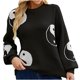 thumbnail image 1 of Suéteres Para Mujer Otoño Invierno Suéter de Punto Parte Superior Suelta Estampado Manga Larga Cuello Redondo Odeerbi ODB176288, 1 of 5