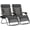 Light Gray, variant on XXL Oversized Padded Zero Gravity Chair, Foldable Patio Recliner, 30" Wide Seat Anti Gravity Lounger with Cup Holder, Support 400 LBS (Black)