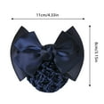Hair Clips Women's Pro Bow Barrette Hair Clip Cover Bowknot Bun Net