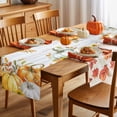 thumbnail image 5 of Table Runner Dresser Scarves 72 Inch Long,Thanksgiving Farm Pumpkin Leaves Linen Dining Table Runners Sunflower Plant Wood Board Tabletop Scarf for Wedding Holiday Party Kitchen, 5 of 9