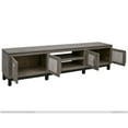 thumbnail image 2 of Aose 93 Inch TV Media Entertainment Console - Shelves - Solid Gray Pine Wood, 2 of 4