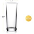 thumbnail image 3 of EFEMF-6 Glass Cup Set 10.2 Oz Mixed Beverage Cup Beverage Glass Cocktail Cup Cocktail Mojito Juice Milk Tea Cup, 3 of 3