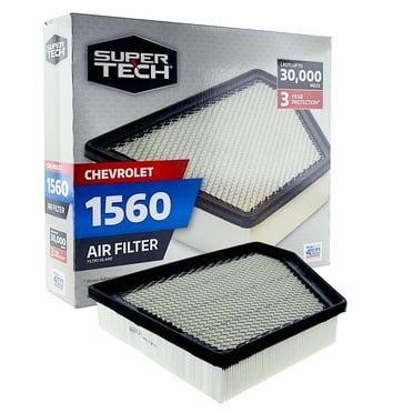 Super Tech 1560 Engine Air Filter, Replacement Filter for GM or Chevrolet Fits select: 2010-2015 CHEVROLET CAMARO