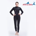 thumbnail image 2 of Soidarity Trajes de neopreno de 5MM, traje de buceo, pantalones largos de manga larga, traje de Surf con protección para buceo, esnórquel, surf, Deportes acuáticos Mujer/Negro METRO Soidarity OD003704-10, 2 of 6