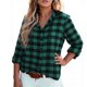 thumbnail image 1 of HongQid Womens Flannel Shirts Plaid Button Down Shirt Casual Hoodie Long Sleeve Outwear Warm Fall Hooded Blouses, 1 of 5