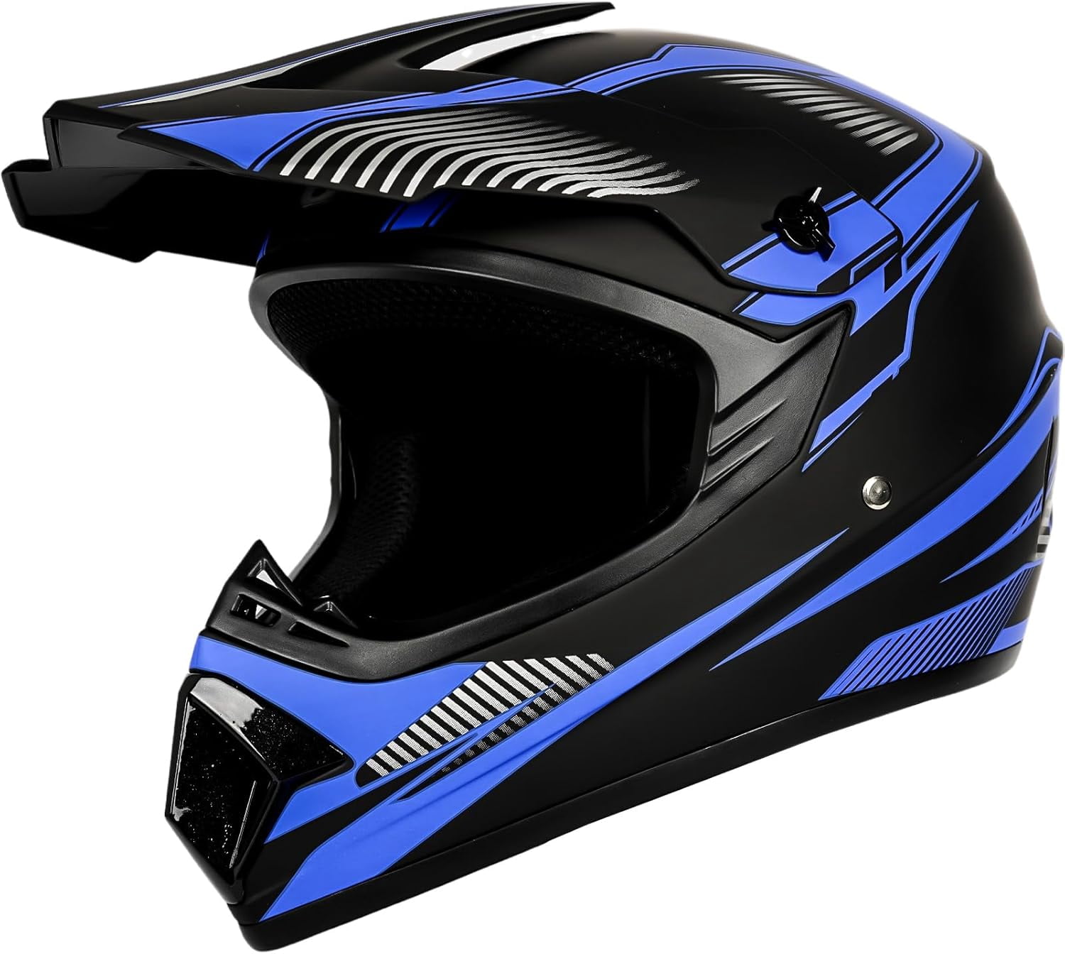 Youth Kids Motocross Helmet Motorcycle Dirt Bike Off-Road Mountain Bike BMX MX ATV Helmet with(Gloves Goggles Mask) 4Pcs Set - DOT Approved
