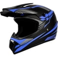 thumbnail image 2 of Youth Kids Motocross Helmet Motorcycle Dirt Bike Off-Road Mountain Bike BMX MX ATV Helmet with(Gloves Goggles Mask) 4Pcs Set - DOT Approved(Blue,S), 2 of 12