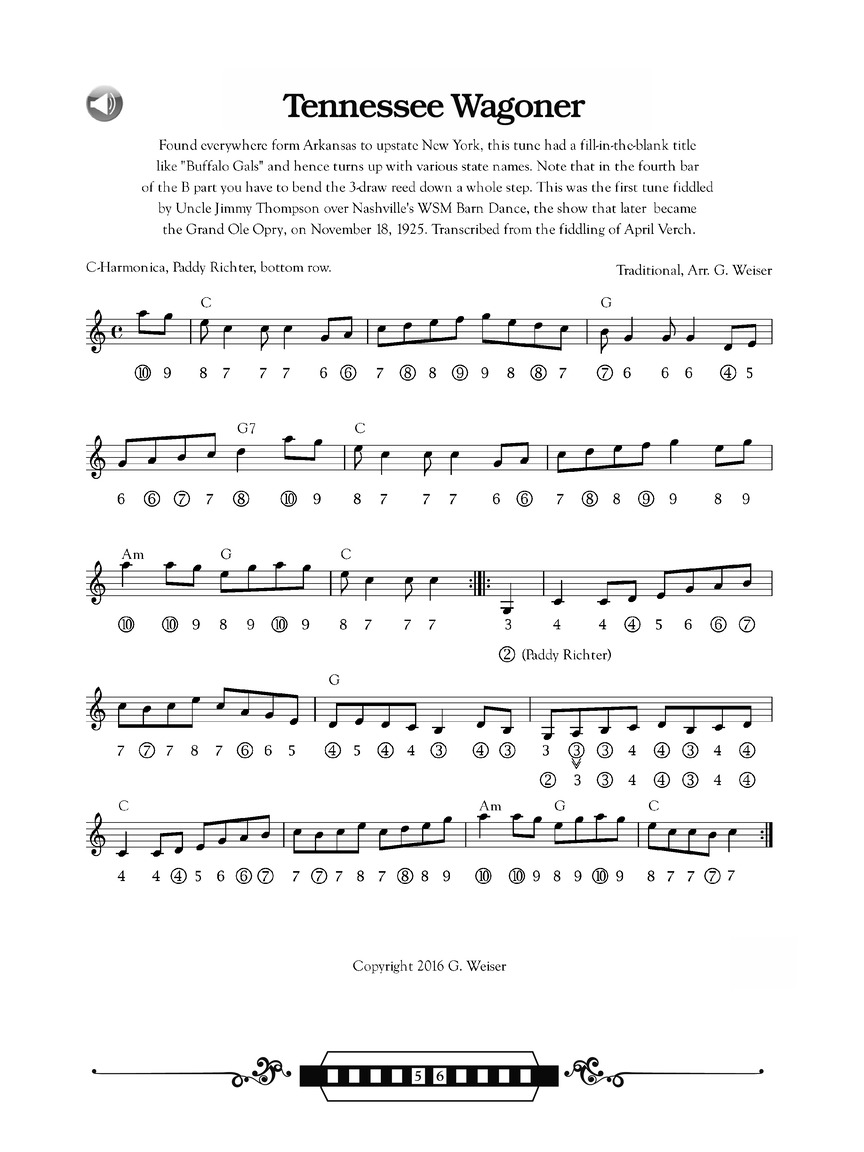 Bluegrass and Old-Time Fiddle Tunes for Harmonica, (Paperback)